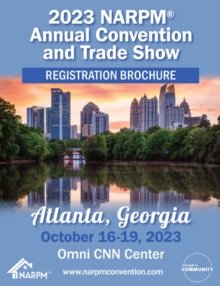 NARPM® Annual Convention & Trade Show Atlanta, GA Oct 1619, 2023